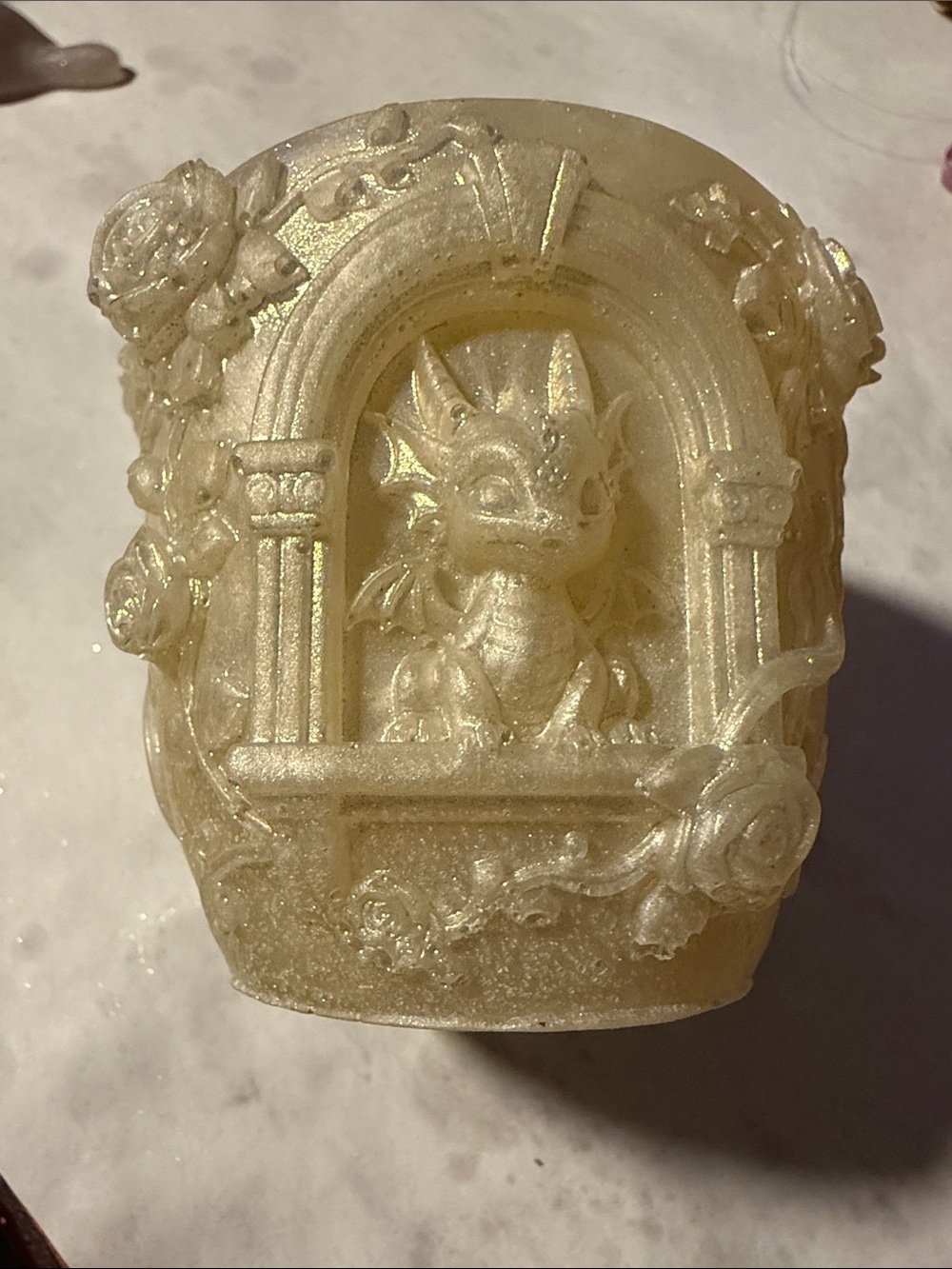 Pearlescent Cream Dragon Window Planter - Home Art